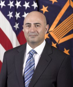 Vahid Majidi, deputy assistant secretary of defense for nuclear matters, poses for an official photo at the Pentagon portrait studio in Washington D.C., March 26, 2014. (U.S. Army photo by Eboni L. Everson-Myart/Not Reviewed)